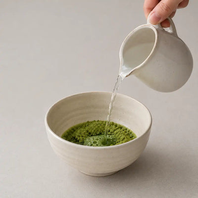 Humedece el matcha